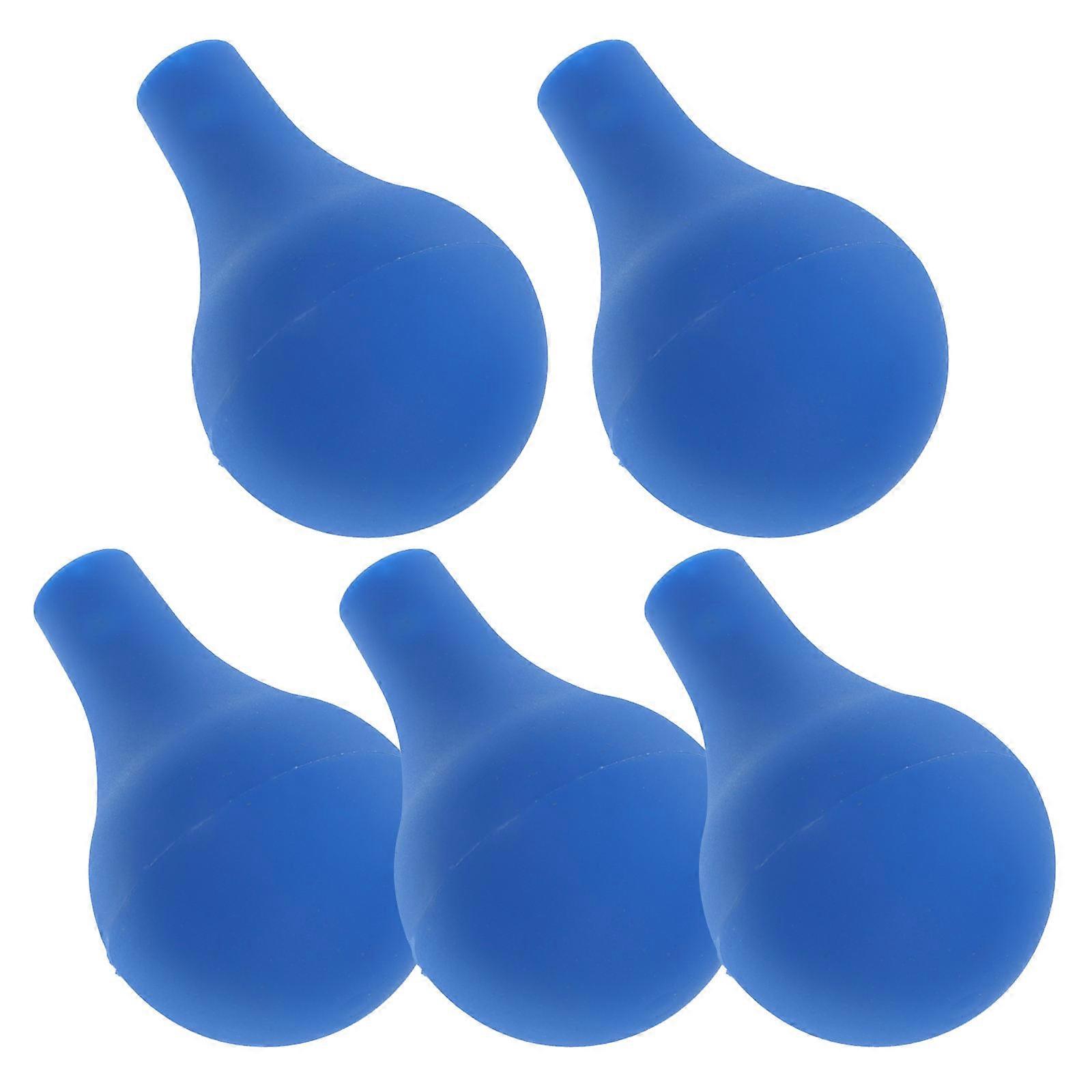 Bulb Silicone Droppers 5Pcs Replacement For Pipettes Graduated Tubes Hospital Use Precise Measurement