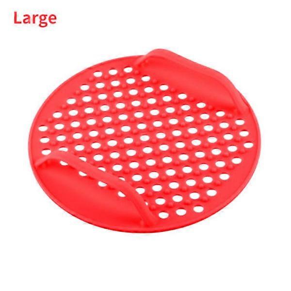 Reusable Air Fryer Liners Non-Stick Silicone Pad Mat Basket red L