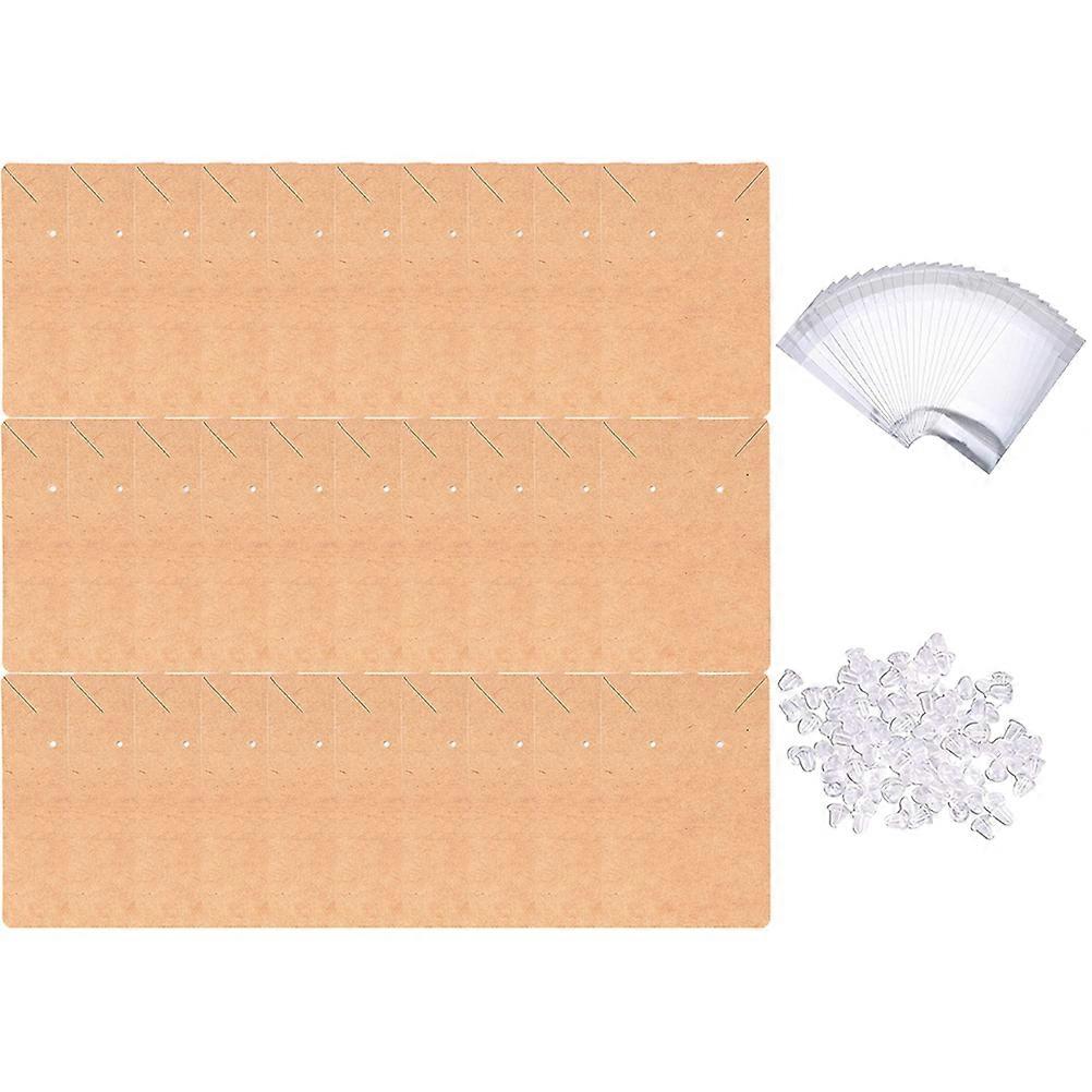 Earring Display Cards for Jewelry Storage and Presentation with Silicone Paper Plastic Assorted Color