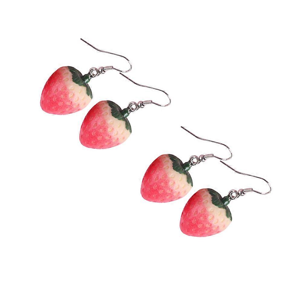 Lindos brincos de morango para meninas e mulheres, perfeitos