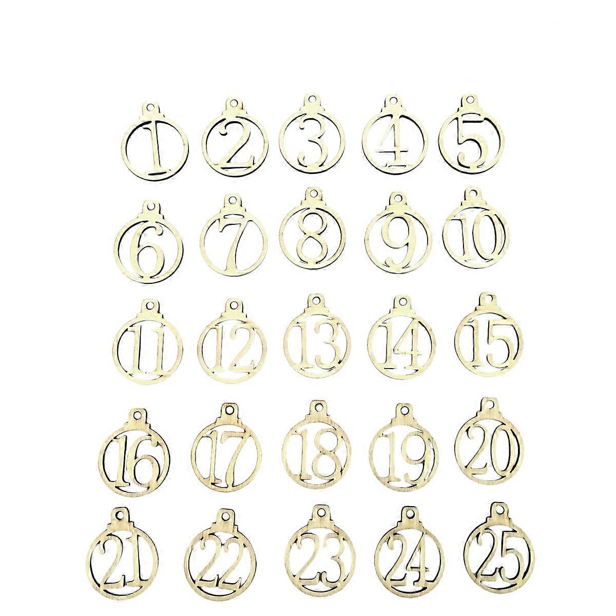 Holiday Countdown Calendar Tag, Stable Construction, Suitable for Photo Clips and Labels