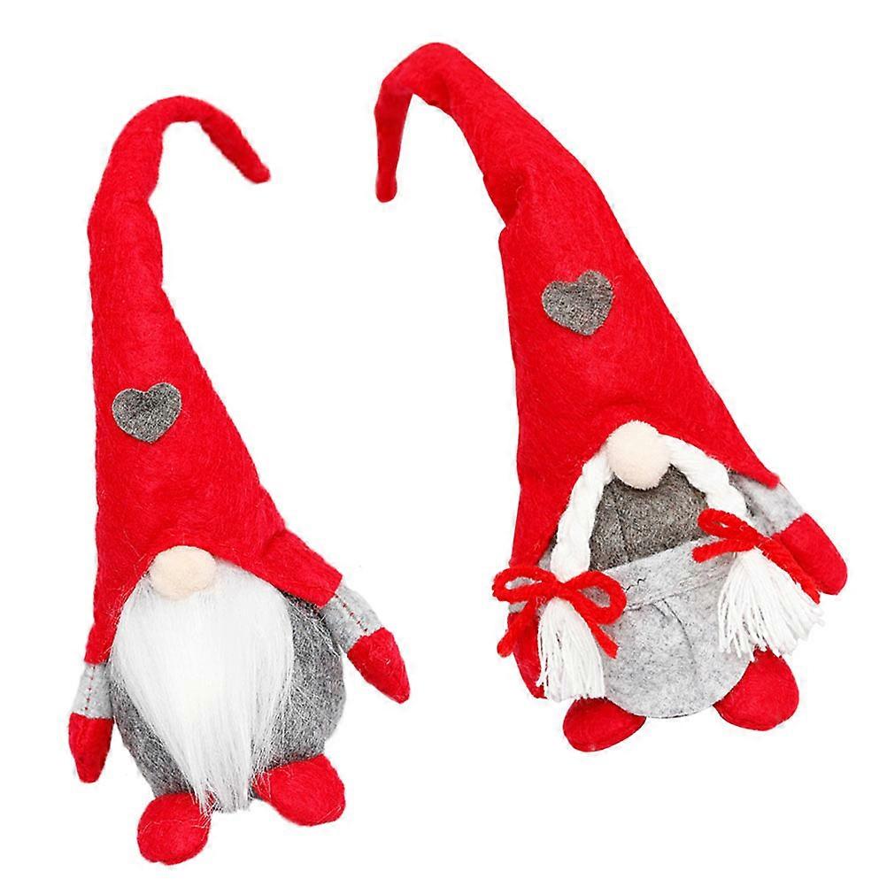 Standing Santa ornaments, characteristic decoration for joyful holiday celebrations