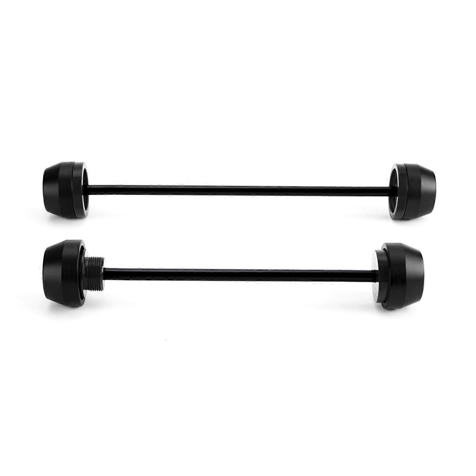 Front and Rear Fork Slider Guard, Compatible with Duke 790 2018 2019 , Motorcycle Accessories, Crash Axle (Color: Black)