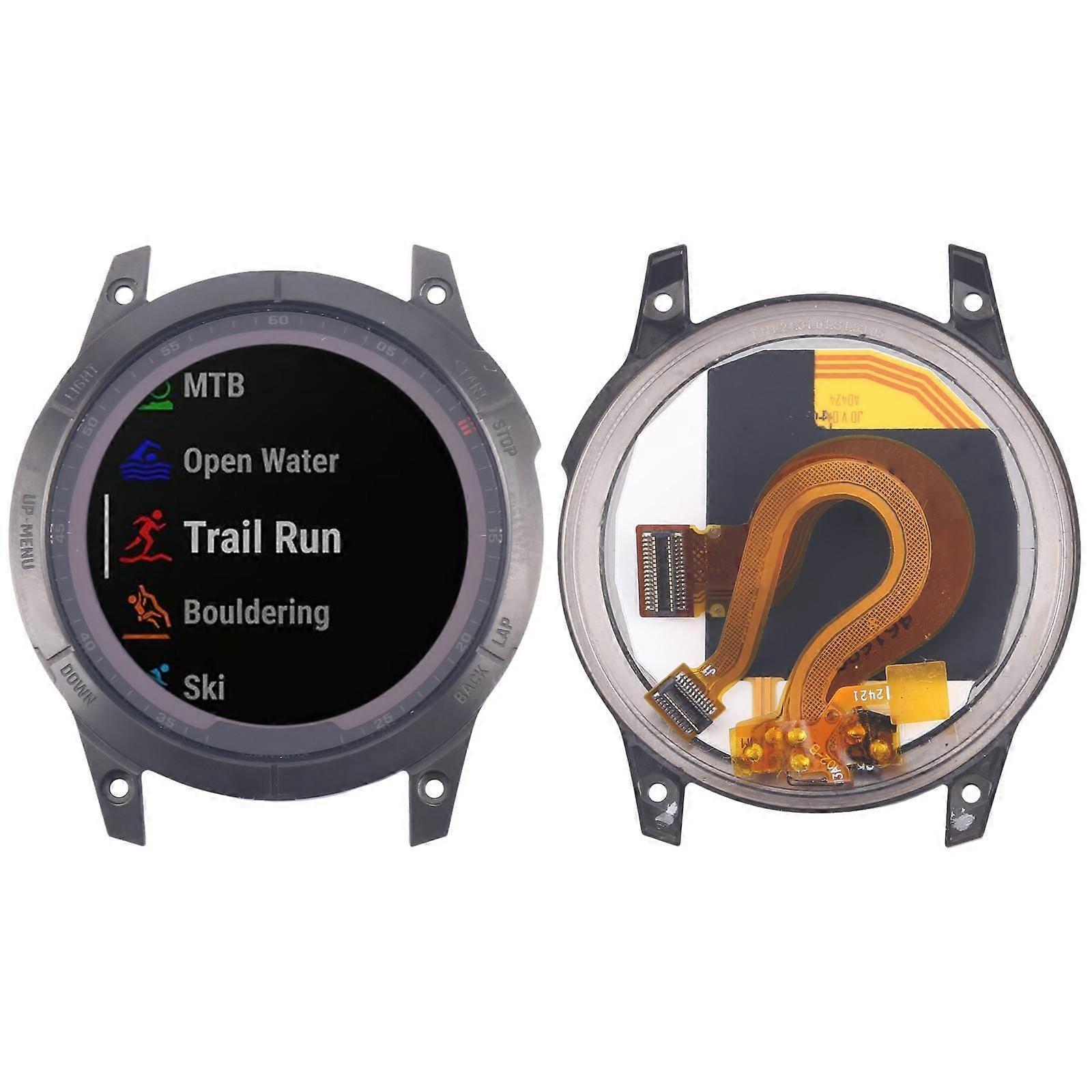 For Garmin Fenix 7 COMPATIBLE LCD Screen With Frame
