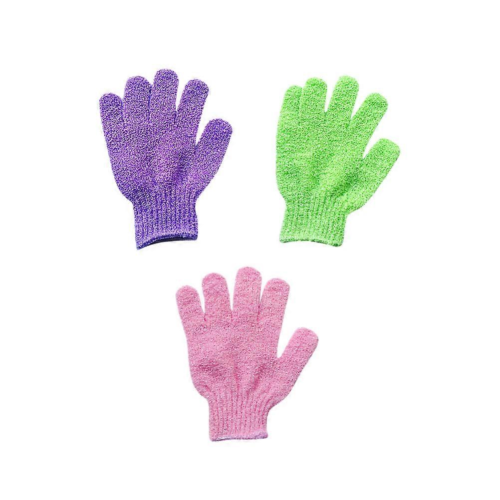 Dead Skin Remover Bath Gloves For Adults Exfoliating Function One Size Fits Most 4 Pairs