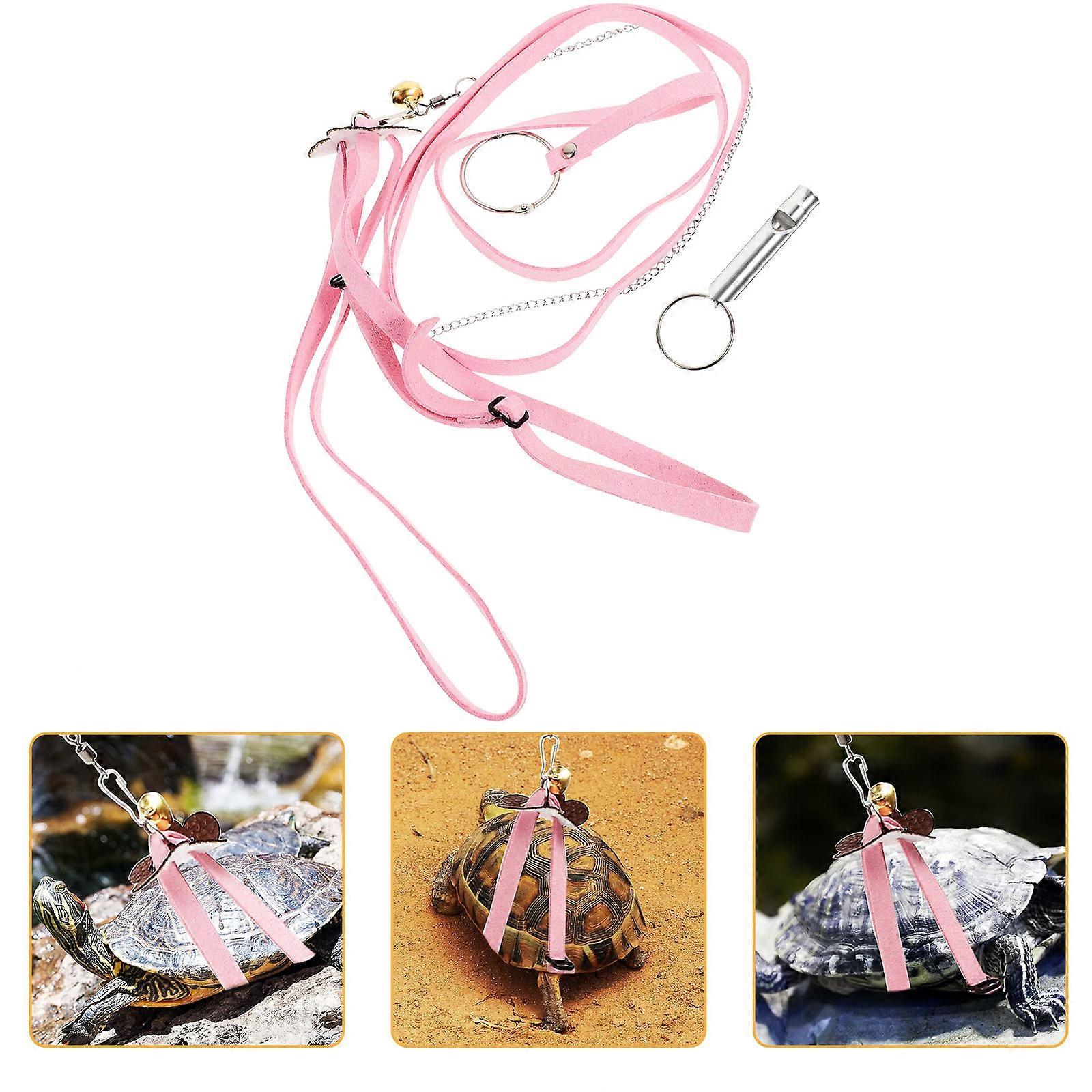 Leash For Pet Turtle Tortoise Pulling Rope For Parties Practical Pink 1Pc