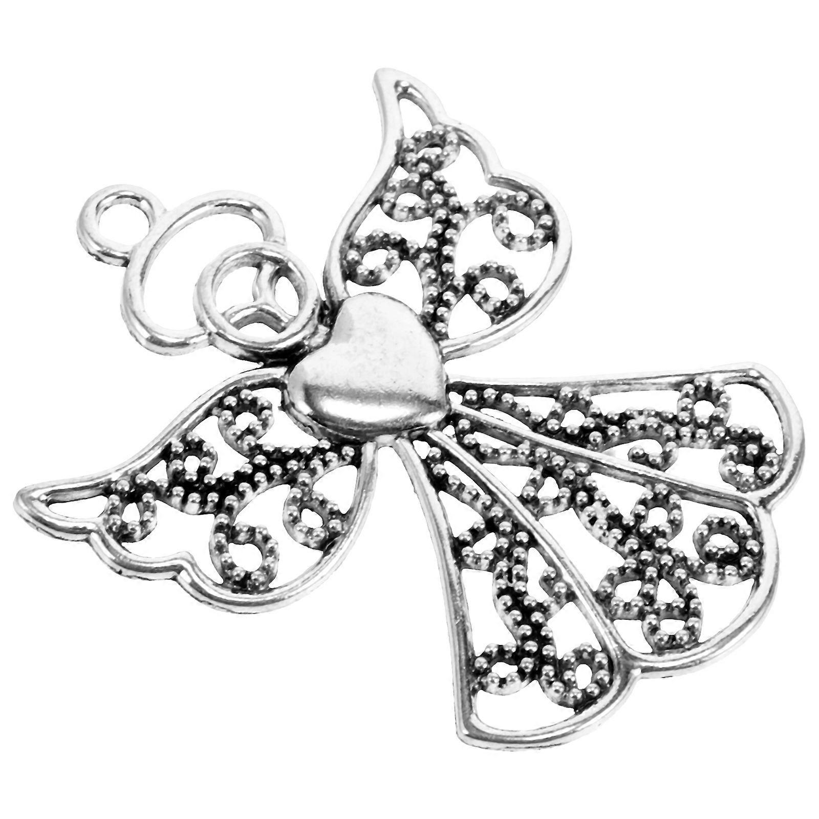 Zinc Alloy DIY Angel Hanging Charm Pendants for Necklaces, Bracelets, Keychains, and Craft Decorations