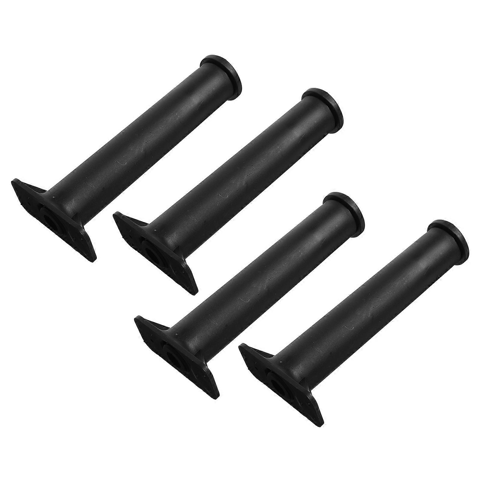 Bed Support Legs 4Pcs Black Height Adjustable for Bed Frame