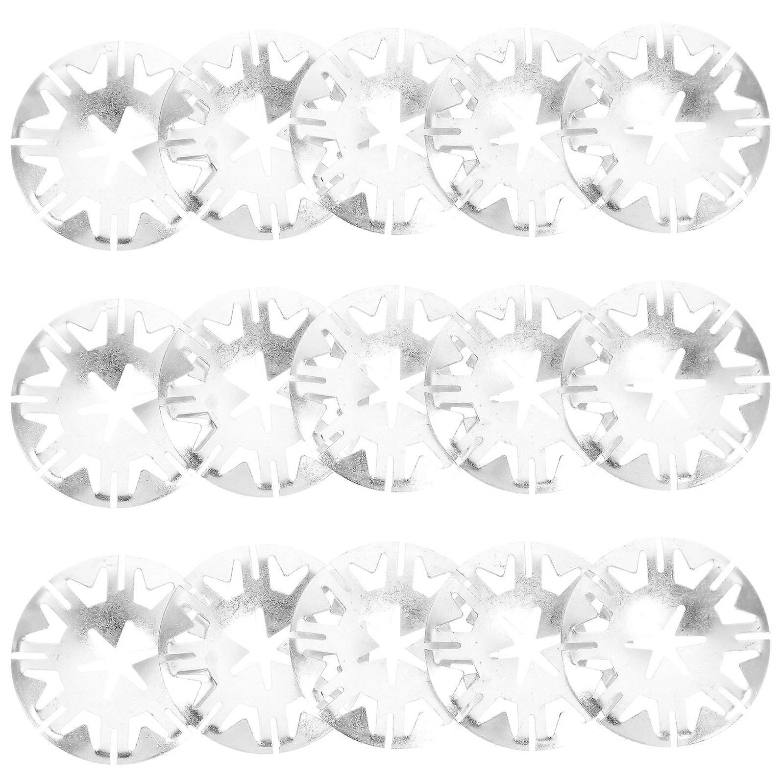 Internal Tooth Washers Kit 100pcs for Auto Hood Heat Plate Discs Shock Absorption Insulation for Mechanical Equipment Industrial Applications