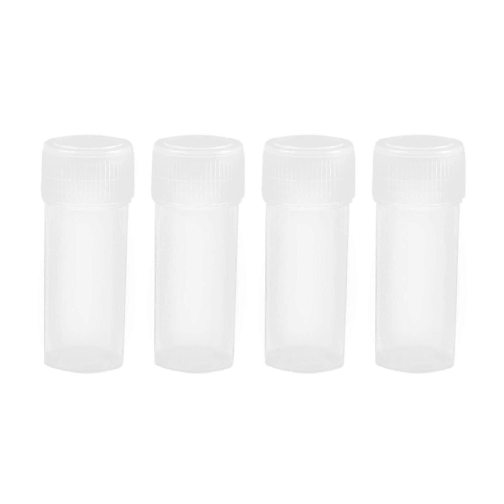200-Piece Set of 5ml Portable Mini Clear Storage Vials with Secure Lids