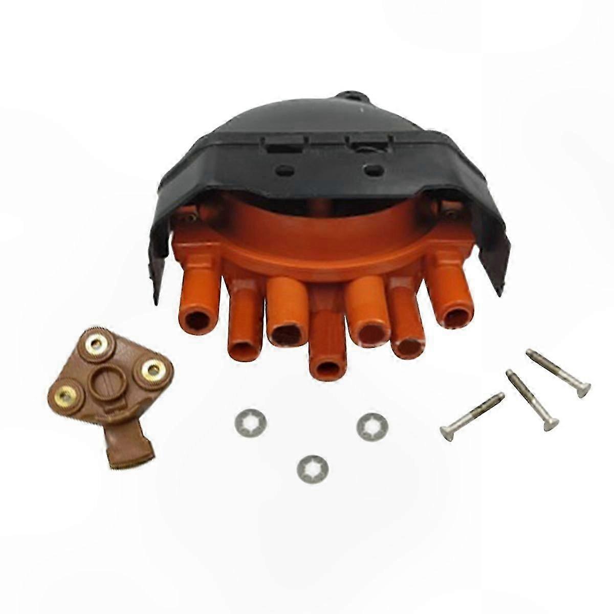 Ignition Distributor Cap and Rotor Set Compatible with E30 E28 320 325 520 525 535 530 635 73 Models