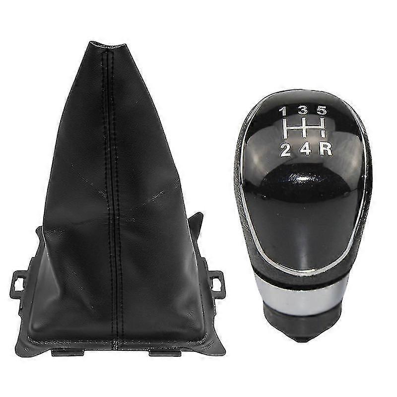 Dla Ford Fiesta 2008 2009 2010 2011 2012 Akcesoria do stylizacji samochodów 5/6 Biegowa ręczna gałka zmiany biegów Gaiter Boot Cover Case Collar
