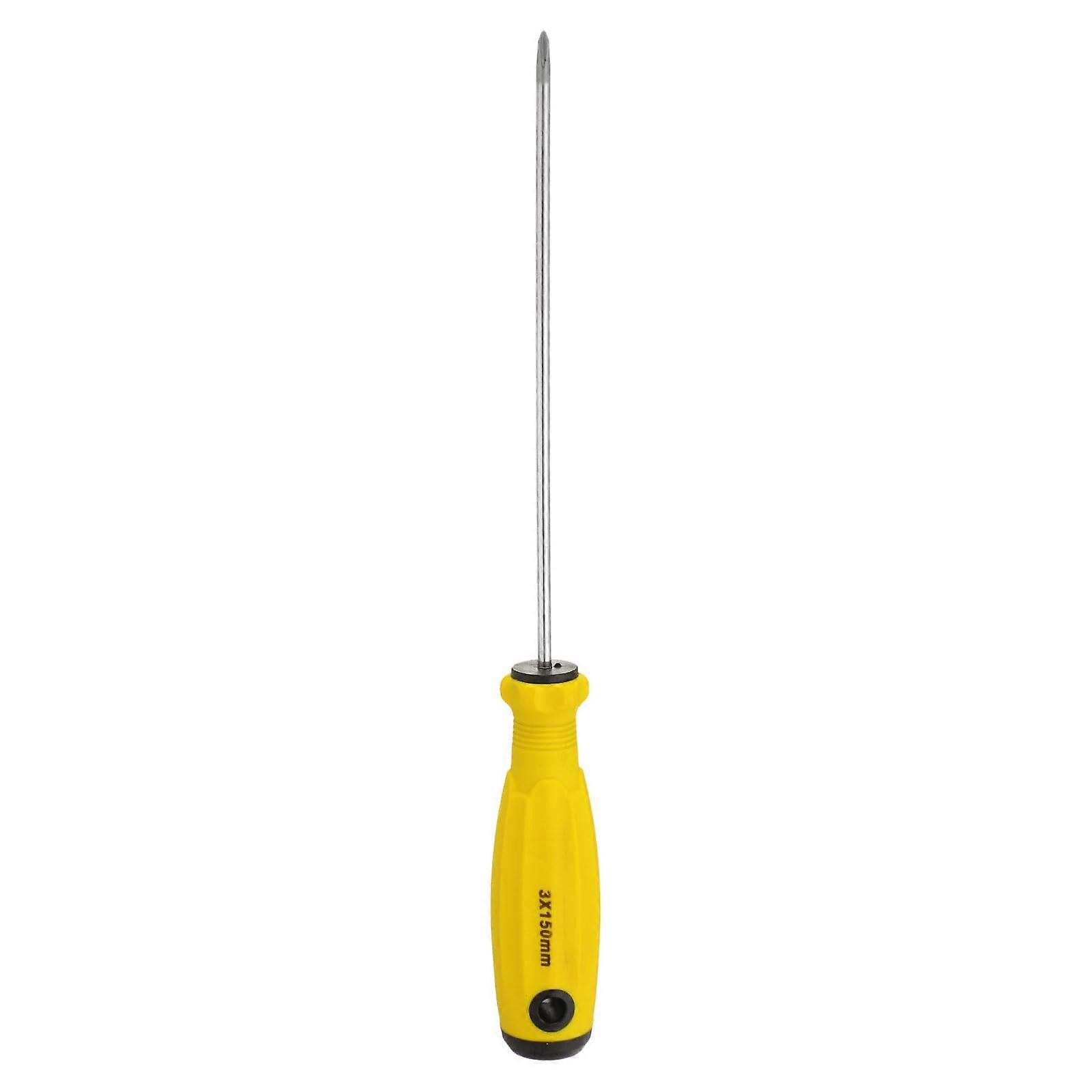 PH0 Phillips Screwdriver 0 9.3' Magnetic Screwdrivers 5.9' CRV with Ergonomic Handle for DIY Repairing, Yellow