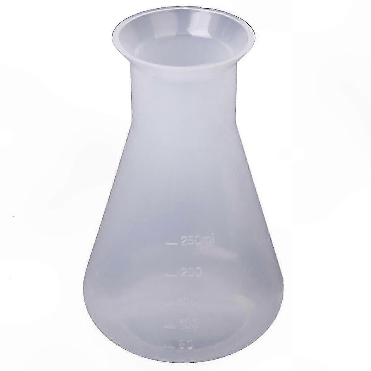 Transparent Plastic Laboratory Container Bottle for Chemical Use - 250 ml Capacity