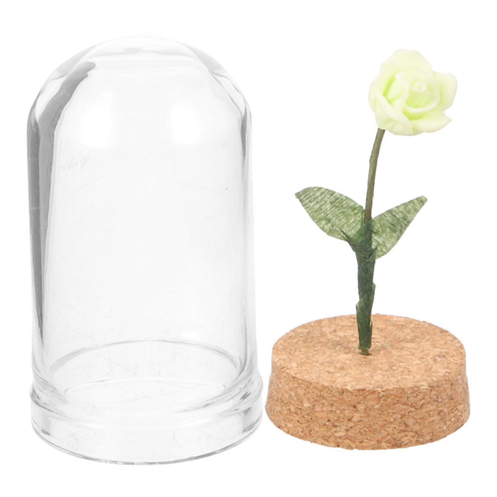 Miniature House Flower Jar Simulation Scene Rose Model Realistic Mini House Flower Model