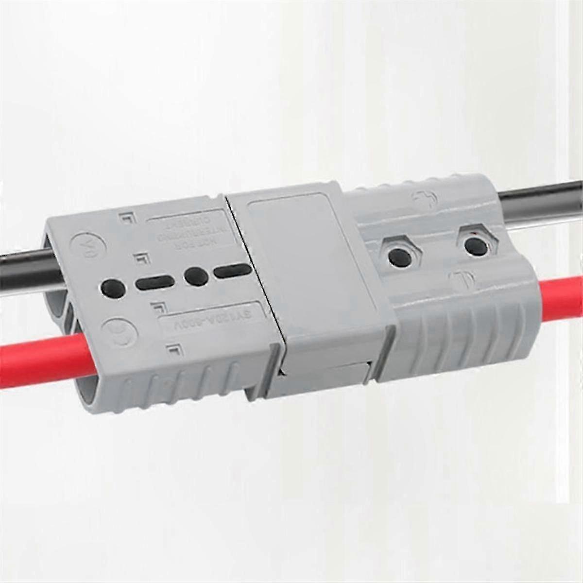 10-Pack 50A Anderson Style Plug Connector Kit with Handles for Forklift Battery Charging Quick Connect Solutions