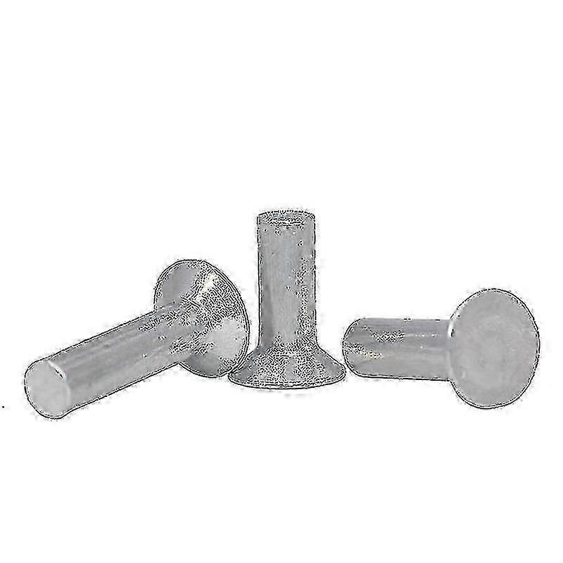 Aluminum Solid Rivets with Countersunk Head - M2 8mm Size, Pack of 100Pcs for Metal and DIY Projects