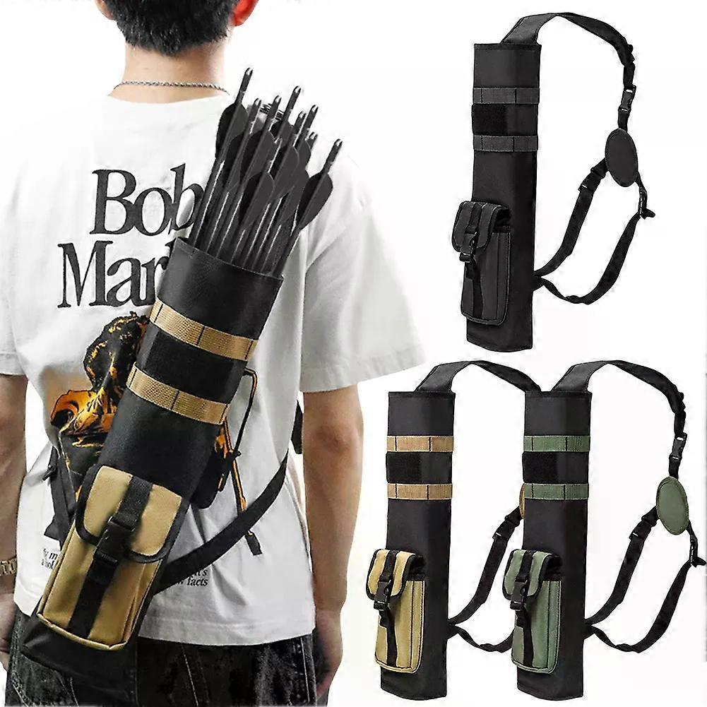 Archery Quiver with Molle System Pocket Hip Arrows Bag Dual Use Lightweight Arrow Holder for Target Shooting Hunting