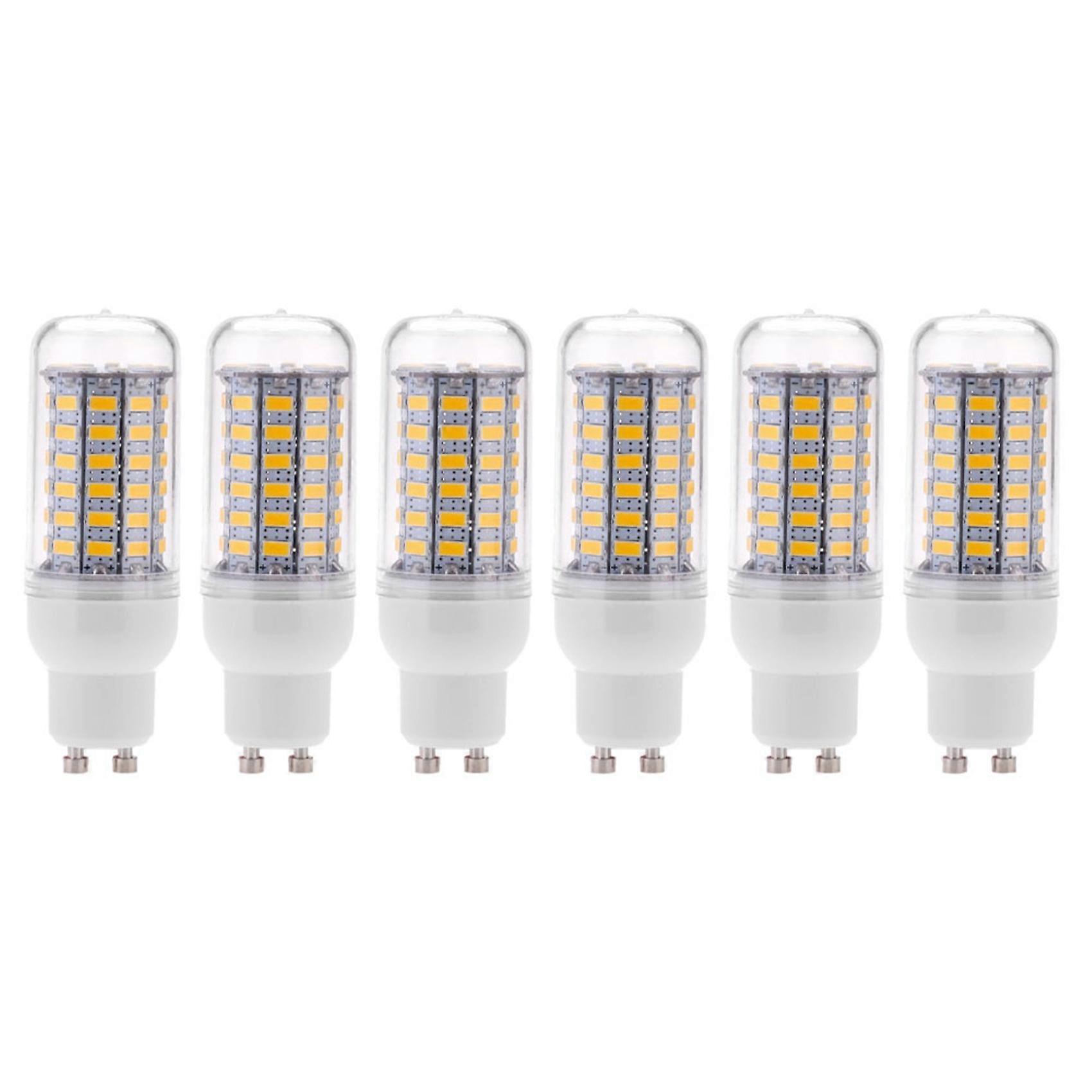 6X GU10 10W 5730 SMD 69 LED Bulbs LED Corn Light LED Lamp Energy Saving 360 Degree 200-240V Warm Whi
