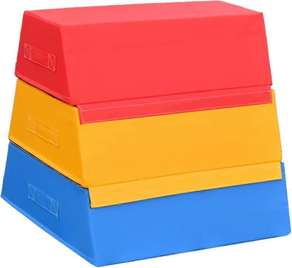 4 in 1 Jumping Training Boxes, Stackable, for Home, School, Gym, Outdoor Activities, Exercise, Weight Upgrade Safety and Stability Set C
