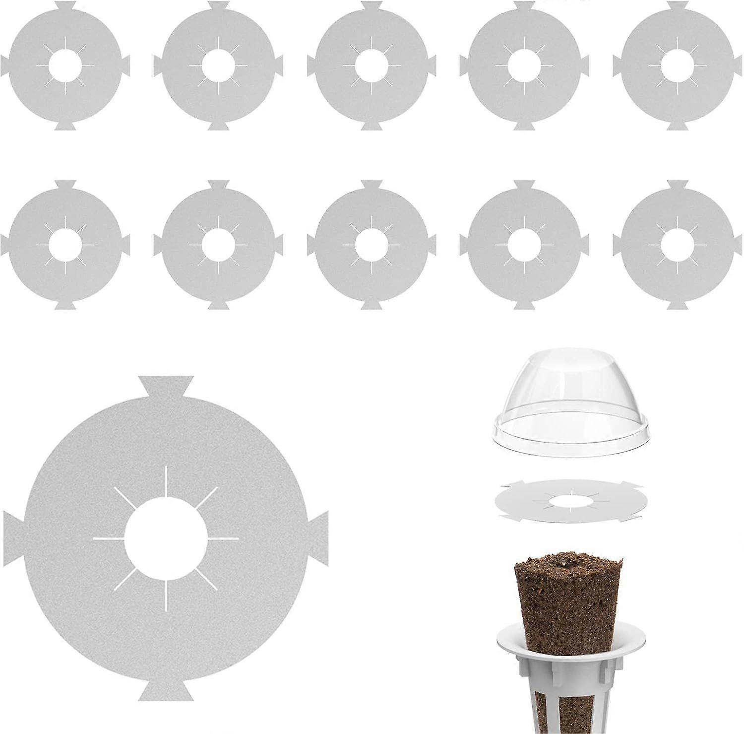 Hydroponic Seed Pod Labels,Replacement PVC Seed Pod Stickers 100pcs, Round Peel