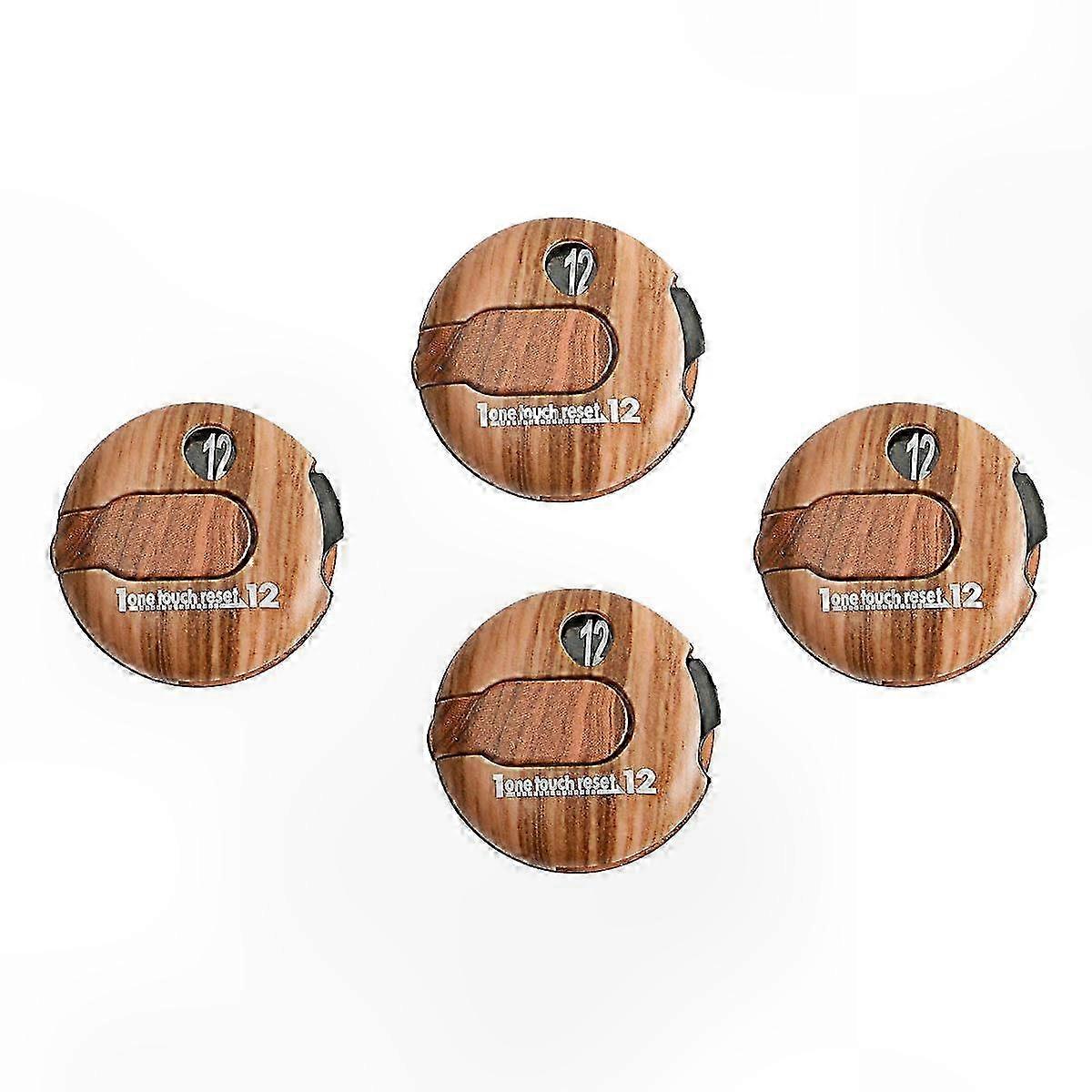 4-Pack Golf Score Tracker Precision Stroke Counters for Golf Enthusiasts Gift Idea