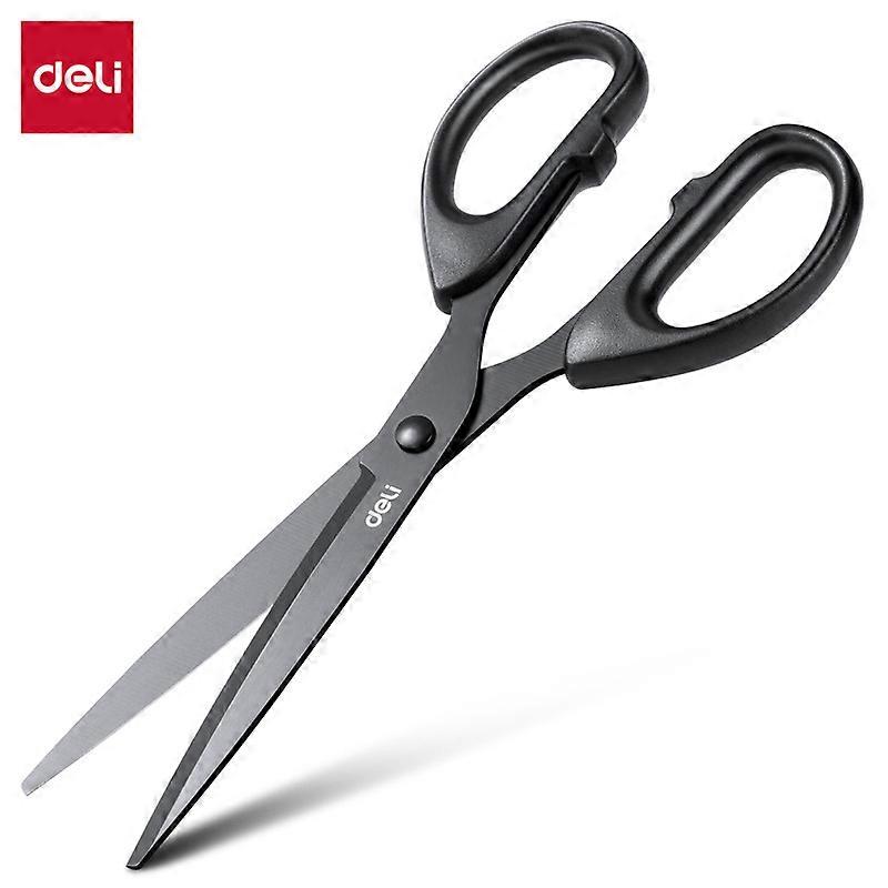 Widely Suitable For Daily Home  With Non-stick Coating 1pc Large Thickened Black Edge Scissors  Blackening Anti-rust Craft