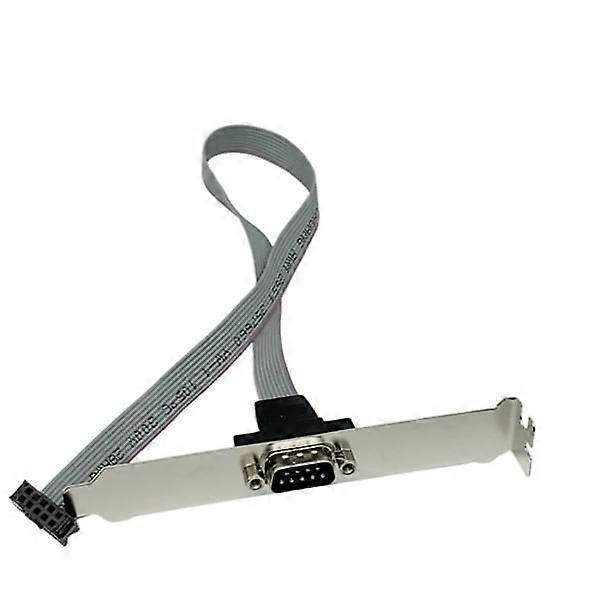 DB9 RS232 cable with backplate, 9-pin serial extension cable RS2