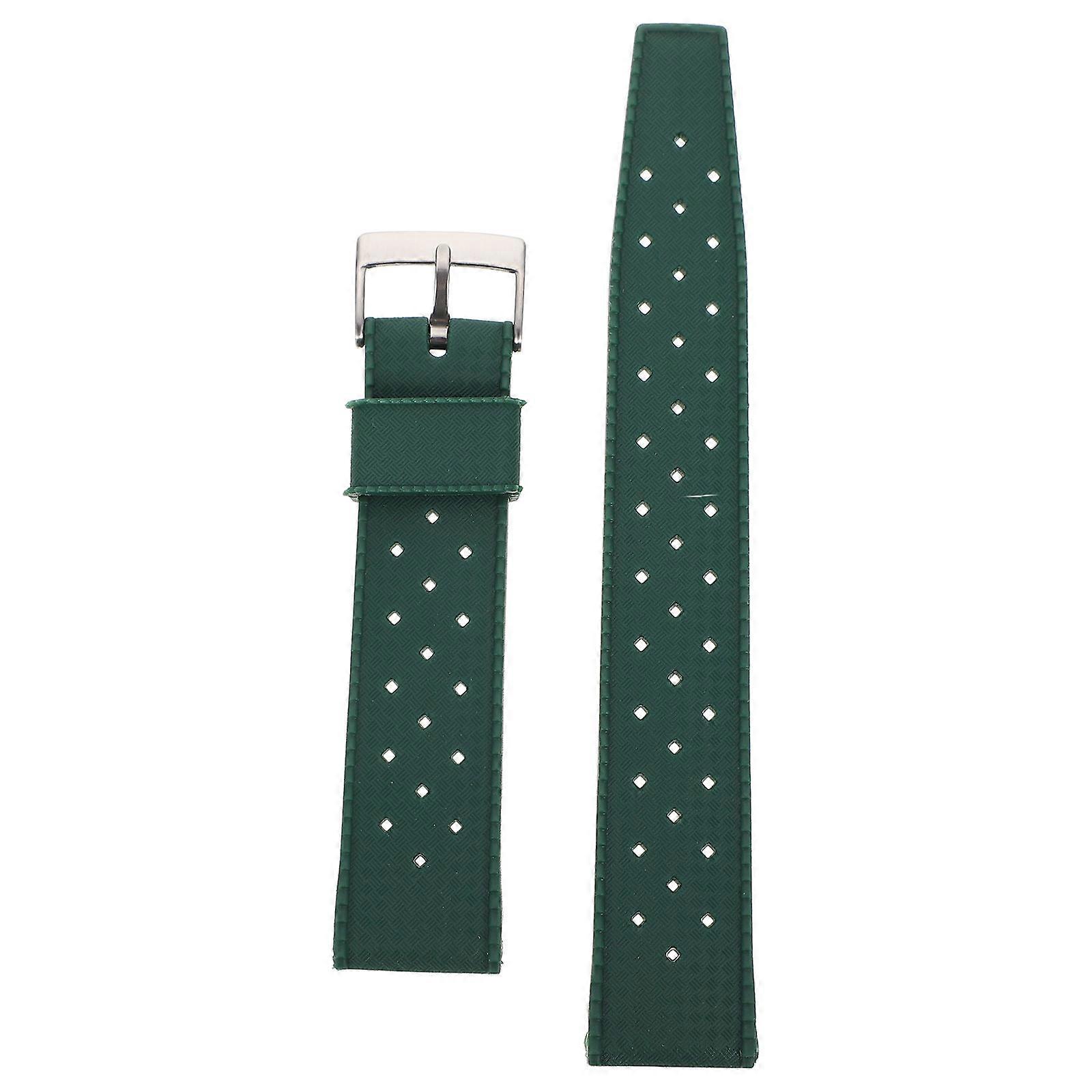 Silicone Watch Band Flexible Strap for Watch Supply Green Color