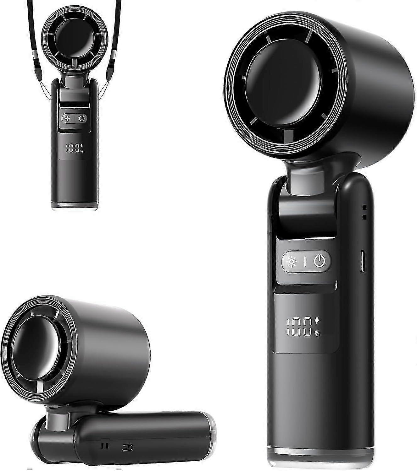 2025 Latest Model Portable Handheld Fan, 3 IN 1 Handheld Turbo Fan, 4000mAh