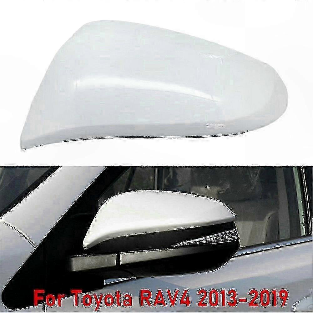 White Left Rear View Mirror Cover Cap for RAV4 2013-2019款车型适用