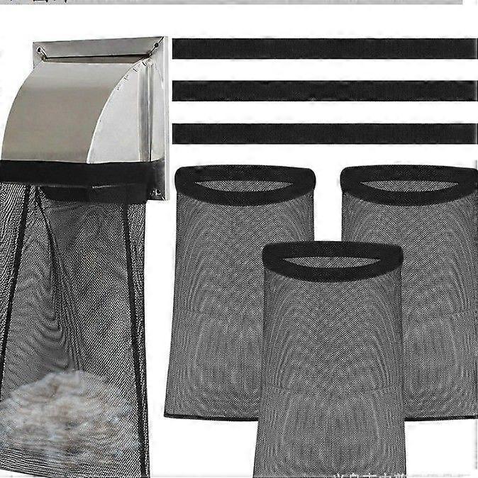 4pcs Lint Trap For Dryer Vent: Outdoor Drying Machine Filter Bag - Polyester Filter Lint Catcher For Home And Commercial Use