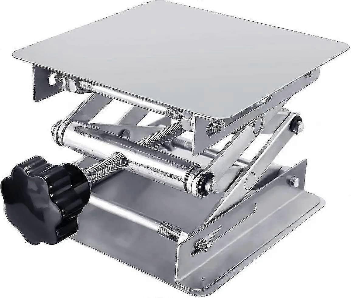 2024 Laboratory Lifting Platform Stainless Steel Laboratory Lifting Platform Bracket Rack Scissors Laboratory Scissor Jack Manual Control