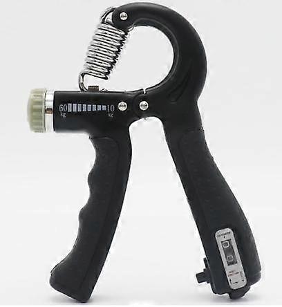 Hand Exercise Electronic Counting Gripper Fitness Expander(Black)