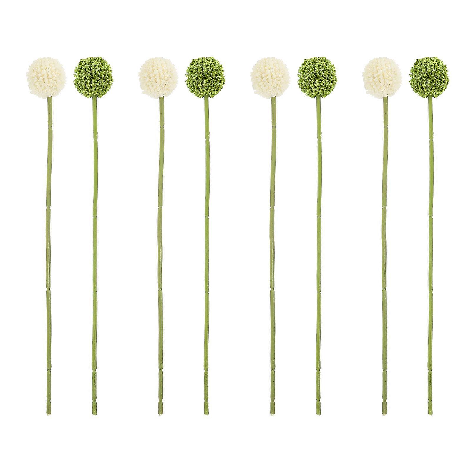 Fake Craspedia Flowers for Home Decor 8Pcs Simulation Set