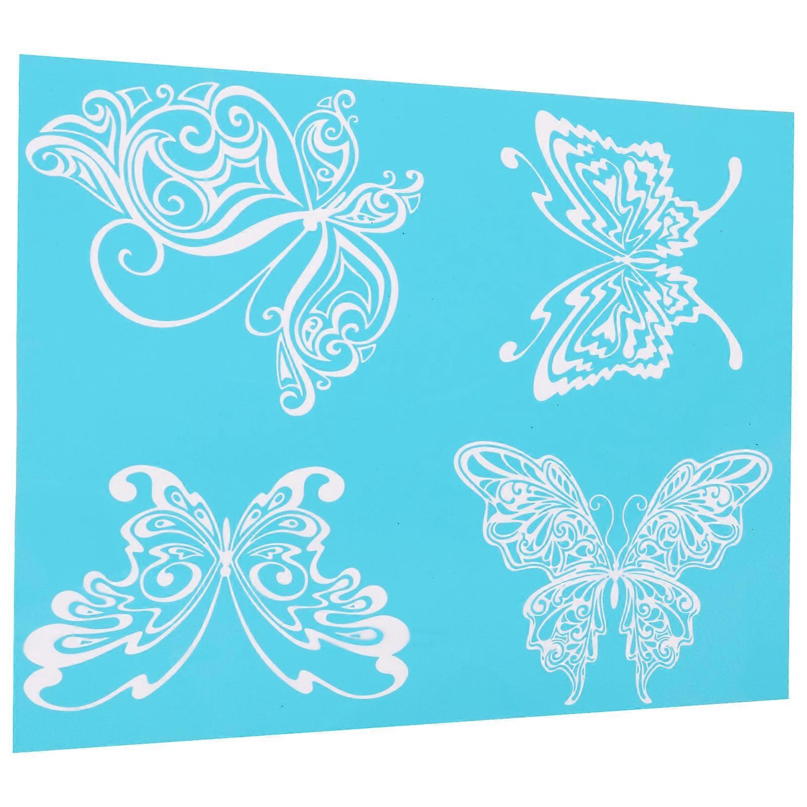 DIY Silk Screen Stencil Butterfly Pattern for Painting 1 Sheet Washable Template