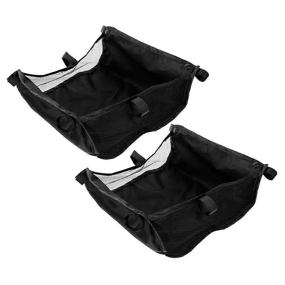 Baby Car Storage Handpush Cart Basket with 2Pcs for Stroller Essentials