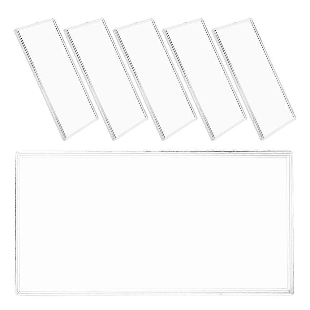 Banknote Holder 6Pcs Multifunctional Transparent Case Designed For Effective Money Display And Storage For Enthusiasts