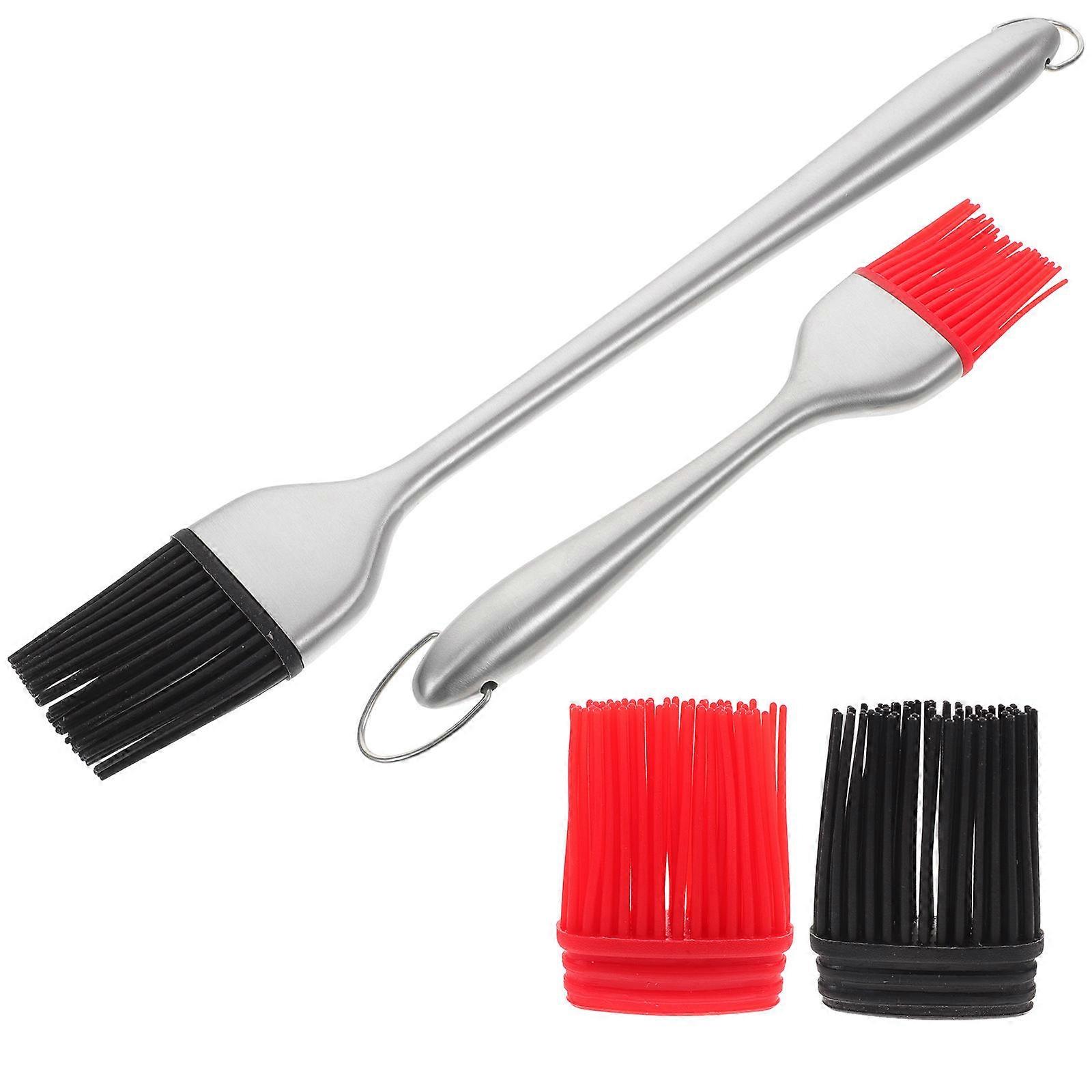 Silicone Basting Brush Barbecue Brush for Grilling 5Sets with Stainless Steel Handle