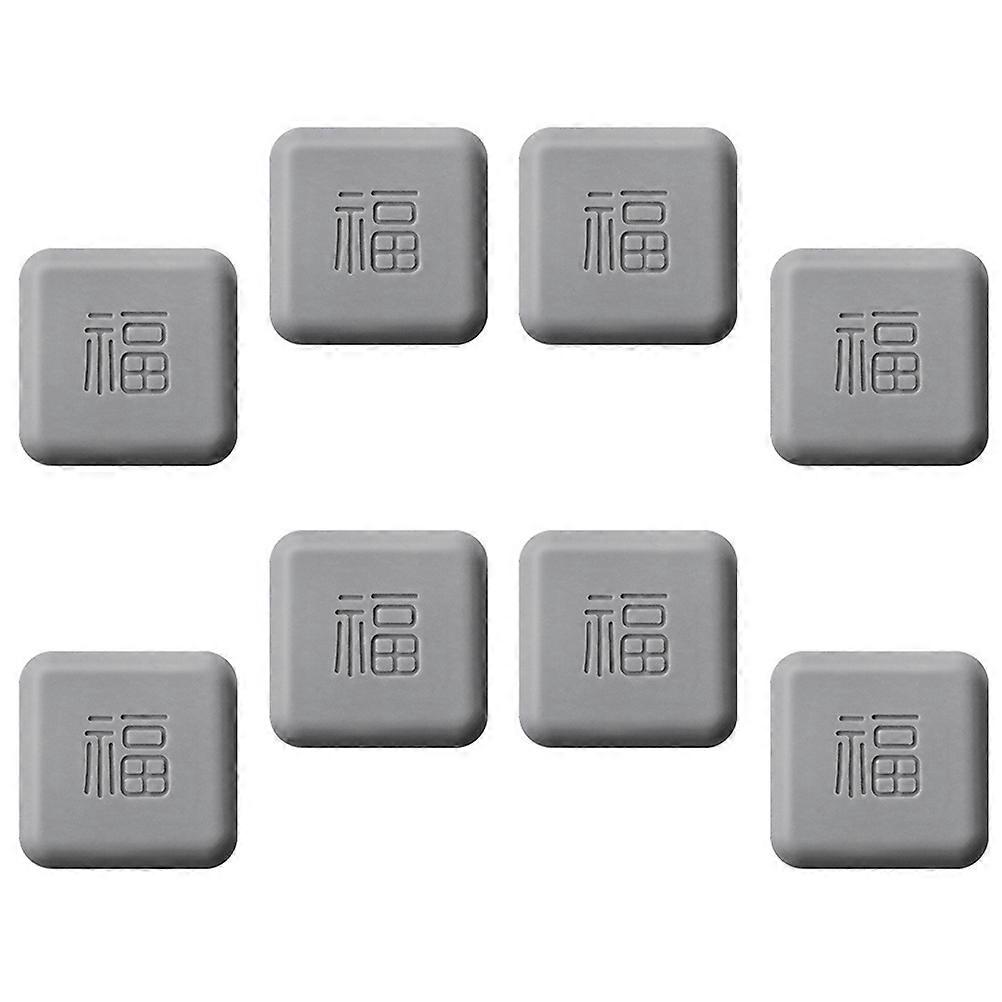 Door Stopper for Wall Silicone Door Bumpers for Home and Office Grey Color with Noise Reduction Feature 8Pcs