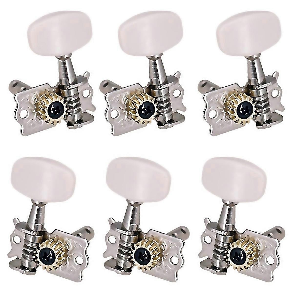 For 6pcs 3r3l Guitar Tuning Pegs Open Machine Heads Acoustic Folk Guitar Tuning Peg Tuners