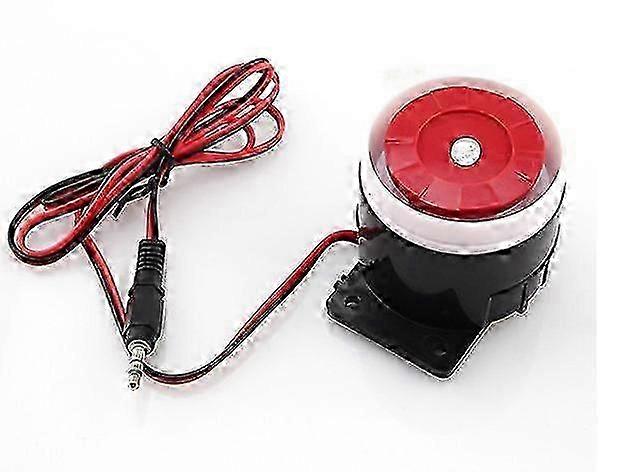 Mini Red Wire Siren Buzzer Alarm System Buzzer For Home Security Siren 120db Dc 12v Sound Alarm