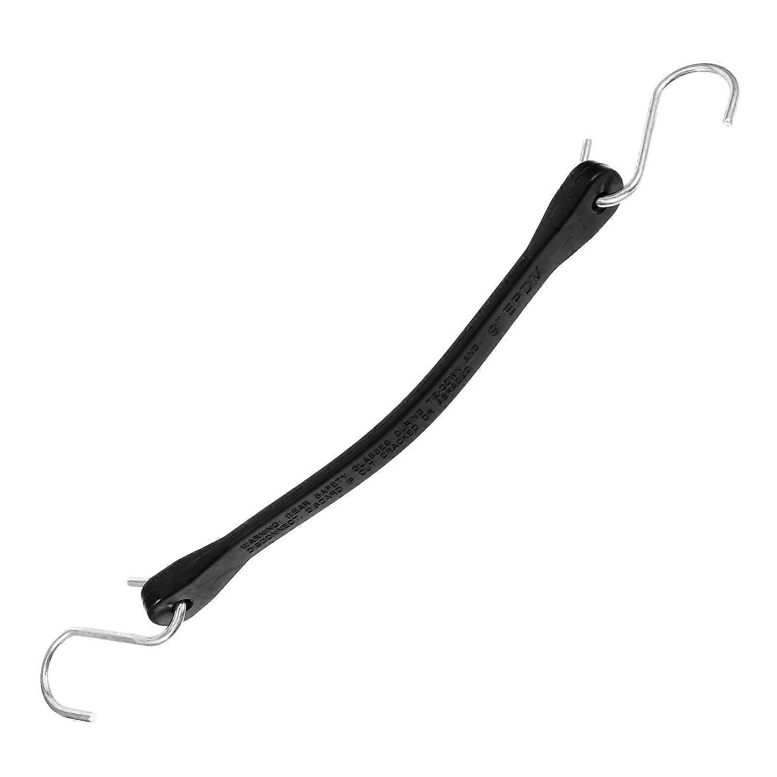 Bungee Cord With Hooks Cargo Luggage Tie Down Black Rubber 1Pack