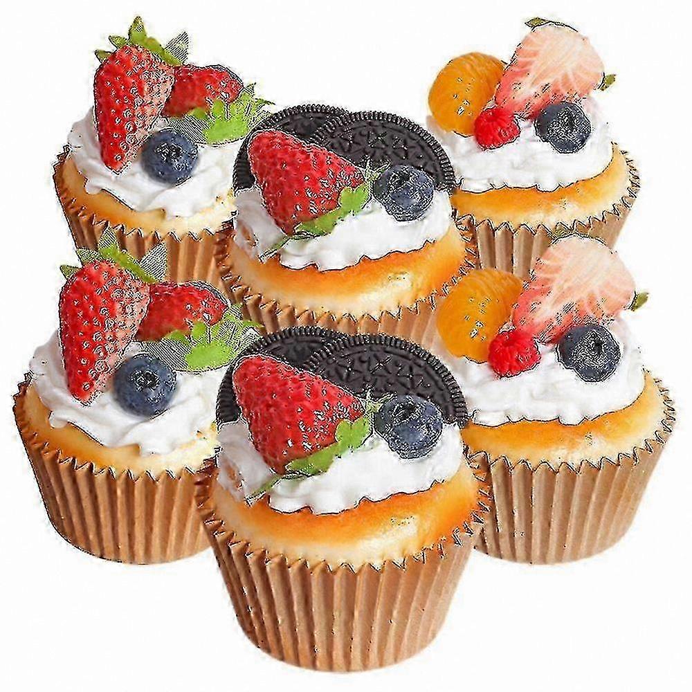 Set of 6 Realistic Fake Cake Display Props for Decoration