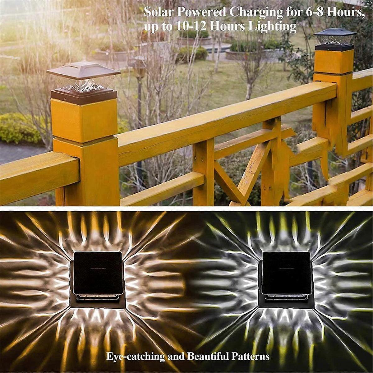 Outdoor Fence Post Cap Light Wateproof Villa Column Lamp B