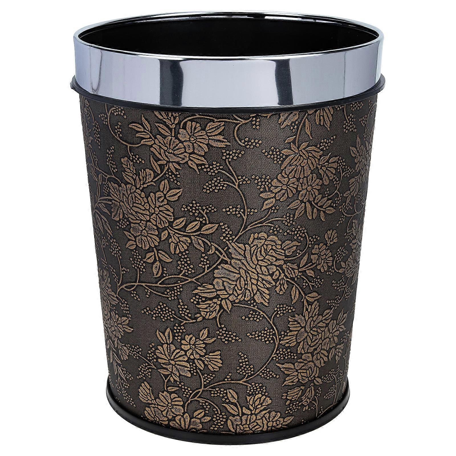 Retro Style Waste Paper Bucket for Home Use Practical Trash Holder