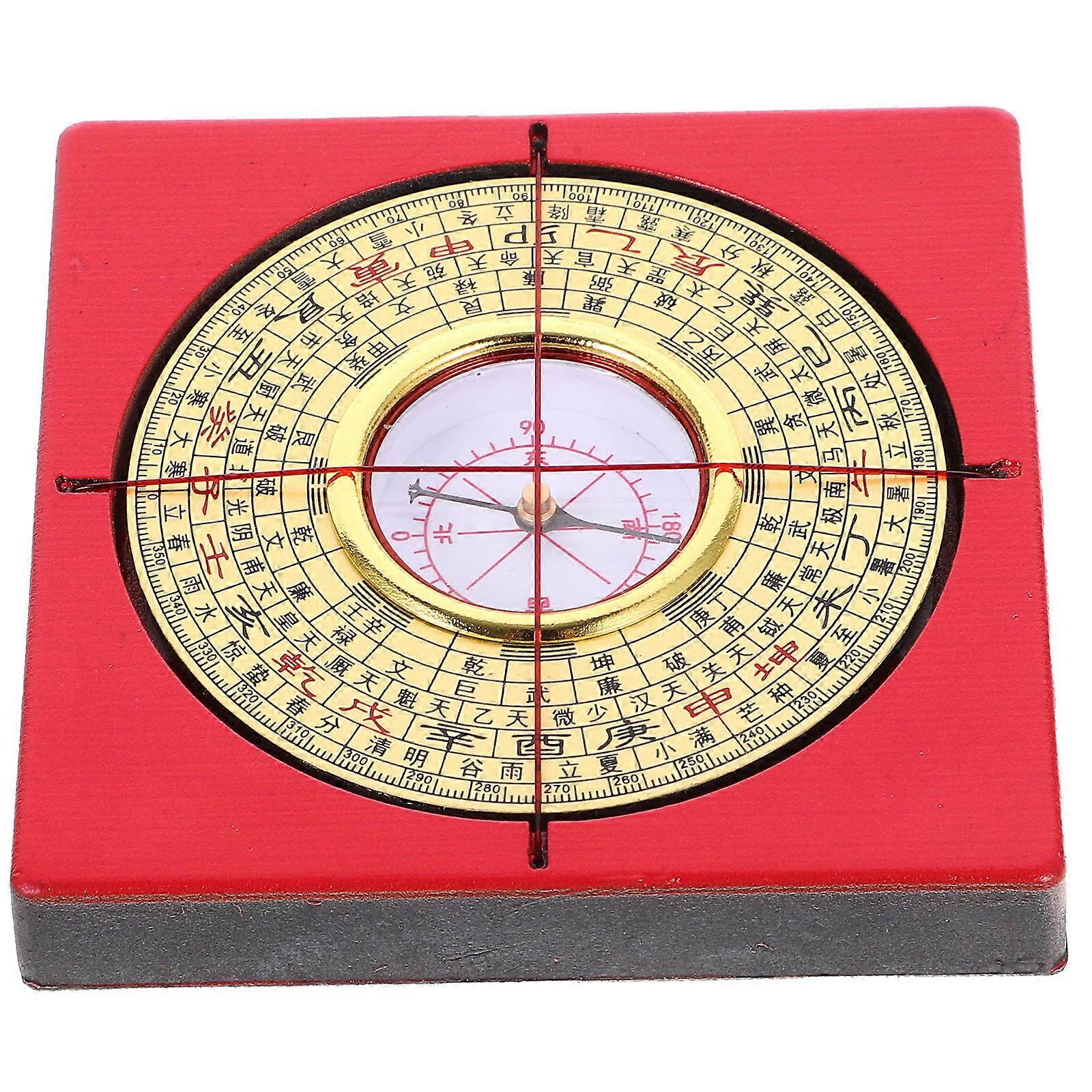 Durable Chinese Copper Ancient Compass Metal Compass for Outdoor Use 3Pcs