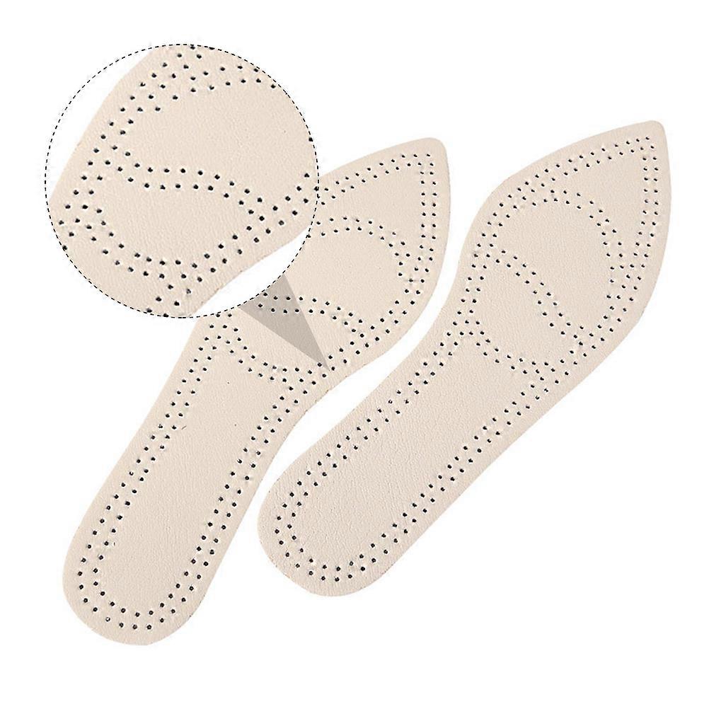 Shoe Insole for Heels Anti-Sweat Breathable Cow with 6Pairs