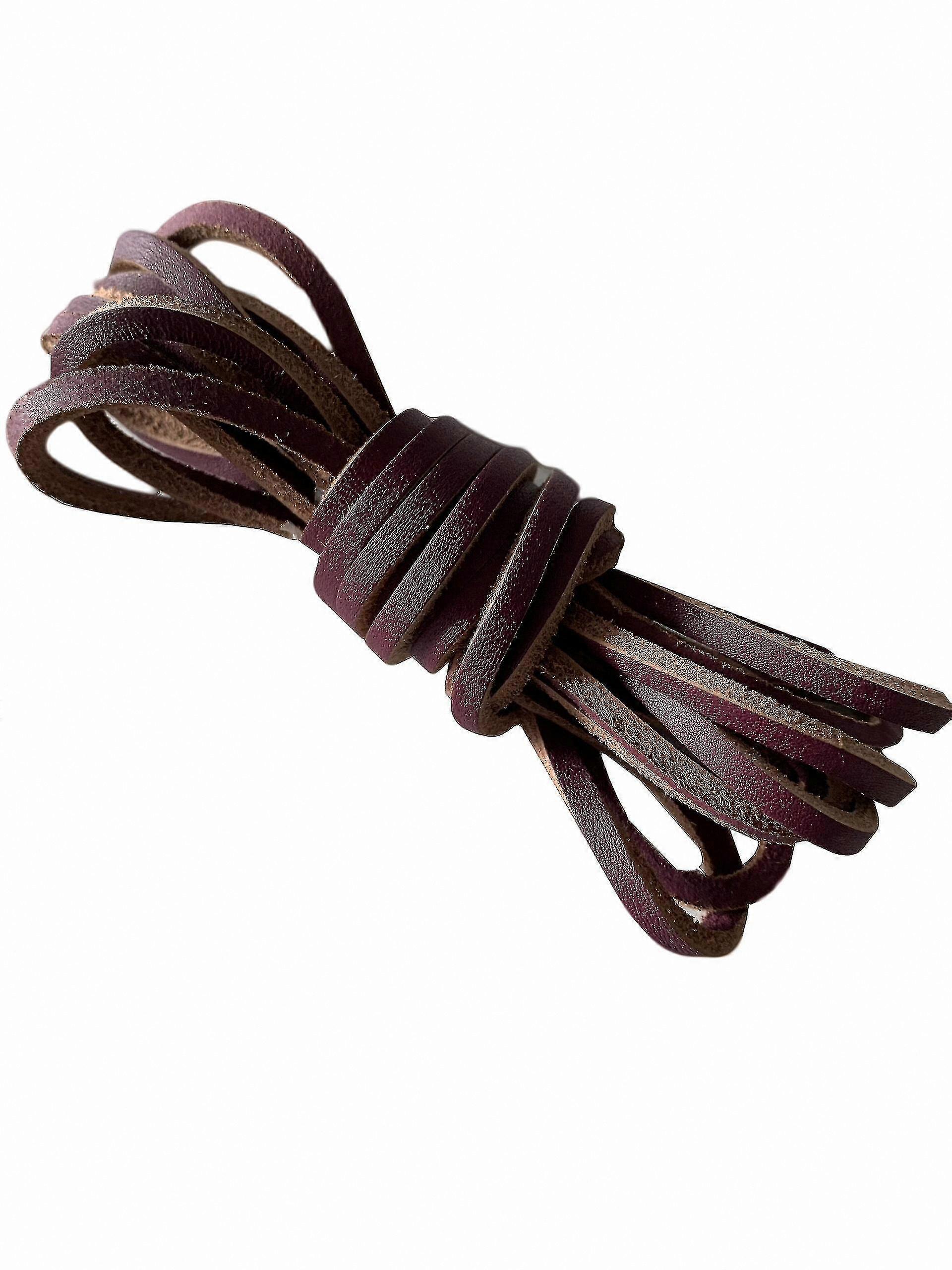 140cm Dark Brown Leather Strap for Crafting and DIY Projects