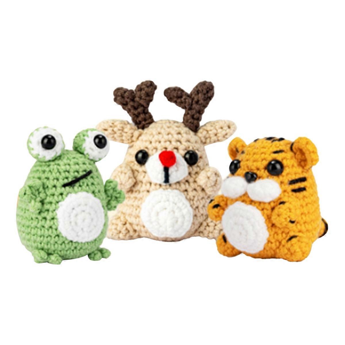 DIY Handmade Crochet Knitting Yarn Animal (, , Frog)